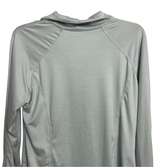 PrAna Women’s Pullover 1/4 Zip Top Sz Large Color Gray Long Sleeves Stretch - Picture 4 of 9